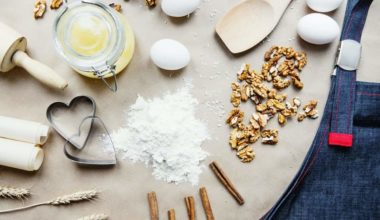 Essential baking ingredients